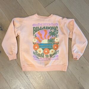 Billabong Coral Graphic Crew Neck Sweatshirt
